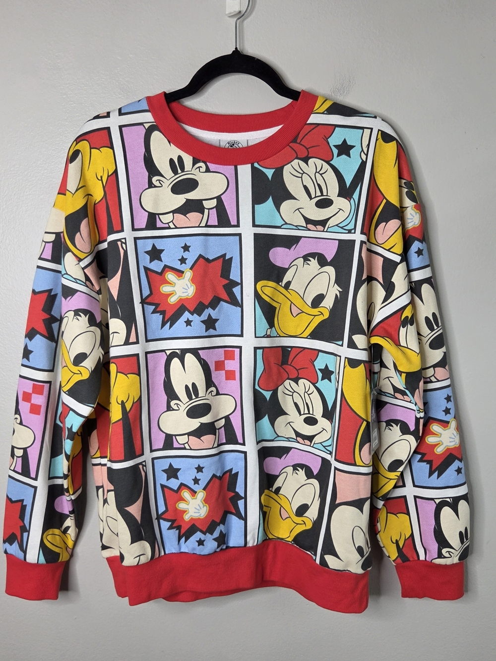 Disney Mickey & Co. Comic Panel Crewneck Sweatshirt - Multicolor
